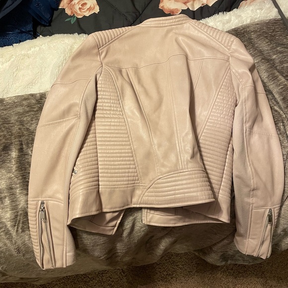 Bar III faux leather women’s quilted jacket - Picture 8 of 14